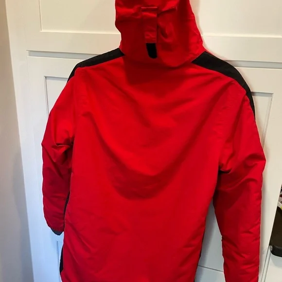 Lands End Red and Black Hooded Winter Jacket. Kids L 14-16 - Picture 3 of 9
